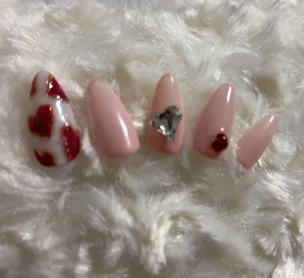 ネイルサンプルデザインハートデザイン