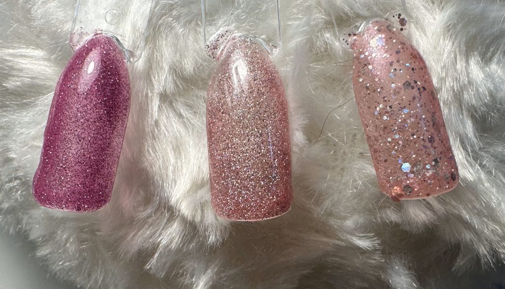 ネイルサロンデザインサンプルピンクラメ