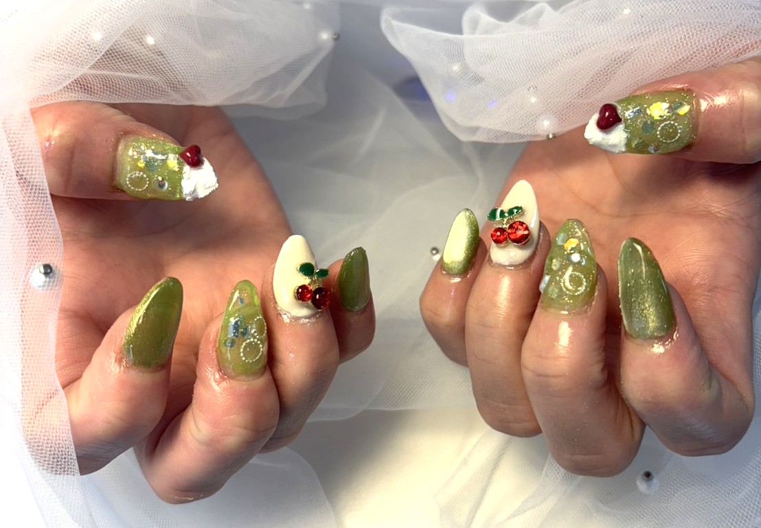 メロンクリームソーダネイル