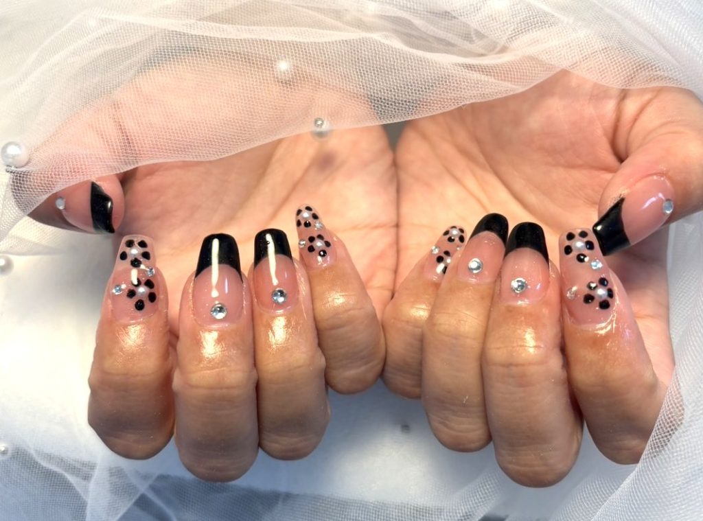 花柄アートネイル