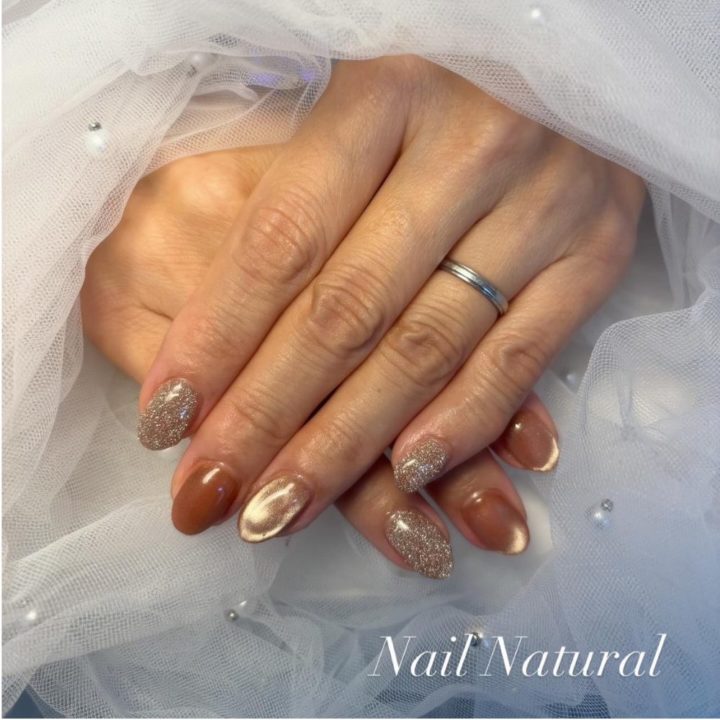 ブラウンベージュ×ブラウン系マグネット