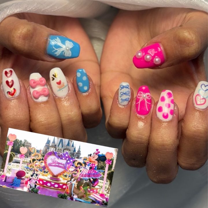 ディズニーネイル④ 大人可愛いディズニーネイル特集】ナイトメア・ミッキー＆ミニー