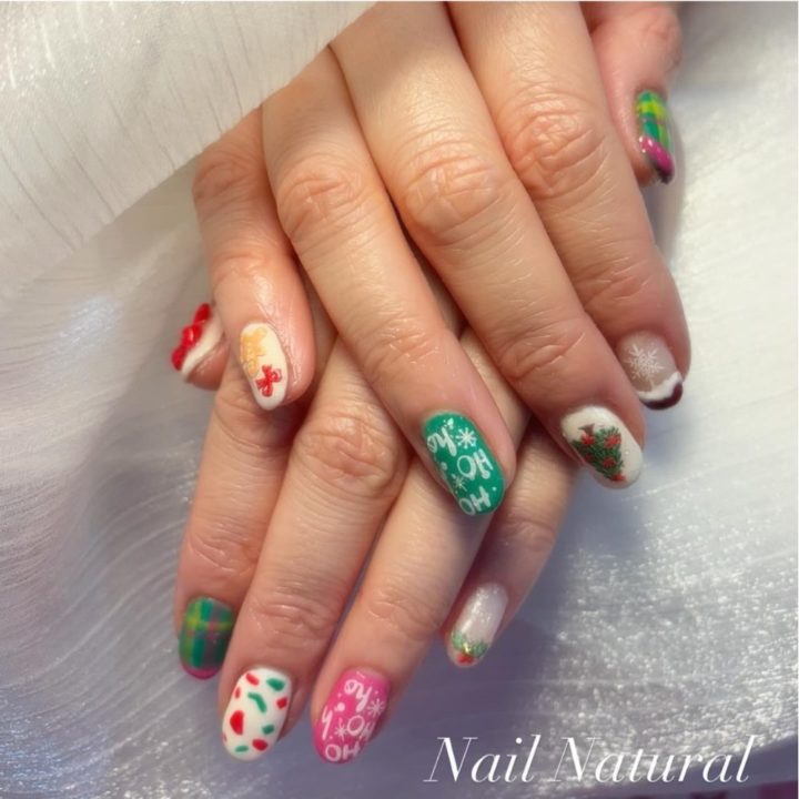 クリスマスネイル