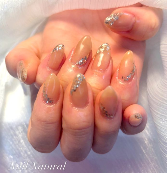 春ネイルにオススメシアーネイル